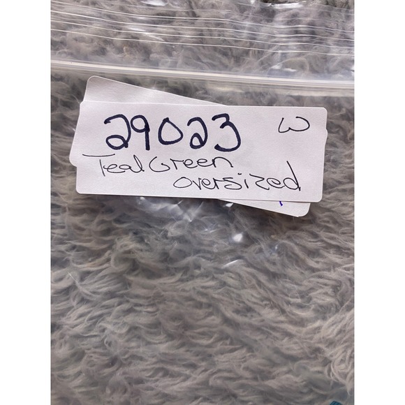 Soma Shirt Womens Extra Large Teal Green Polka Dot‎ Ruffle Hem Top Oversized - Picture 8 of 8